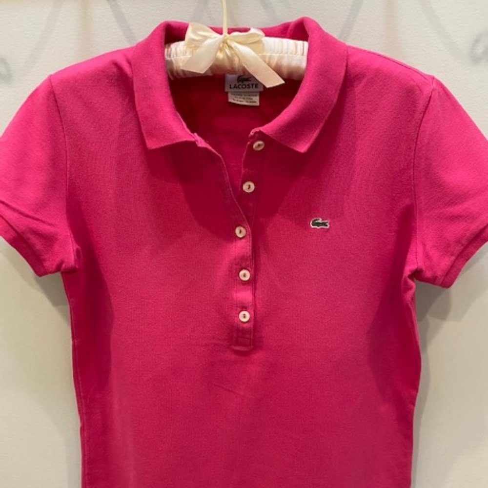 Lacoste Vintage Hot Pink Polo